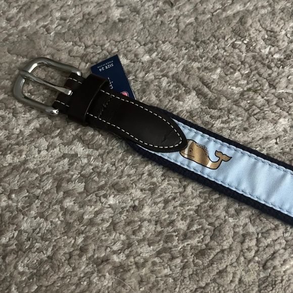 Vineyard Vines Brown and Blue Kids Belt - Picture 3 of 6